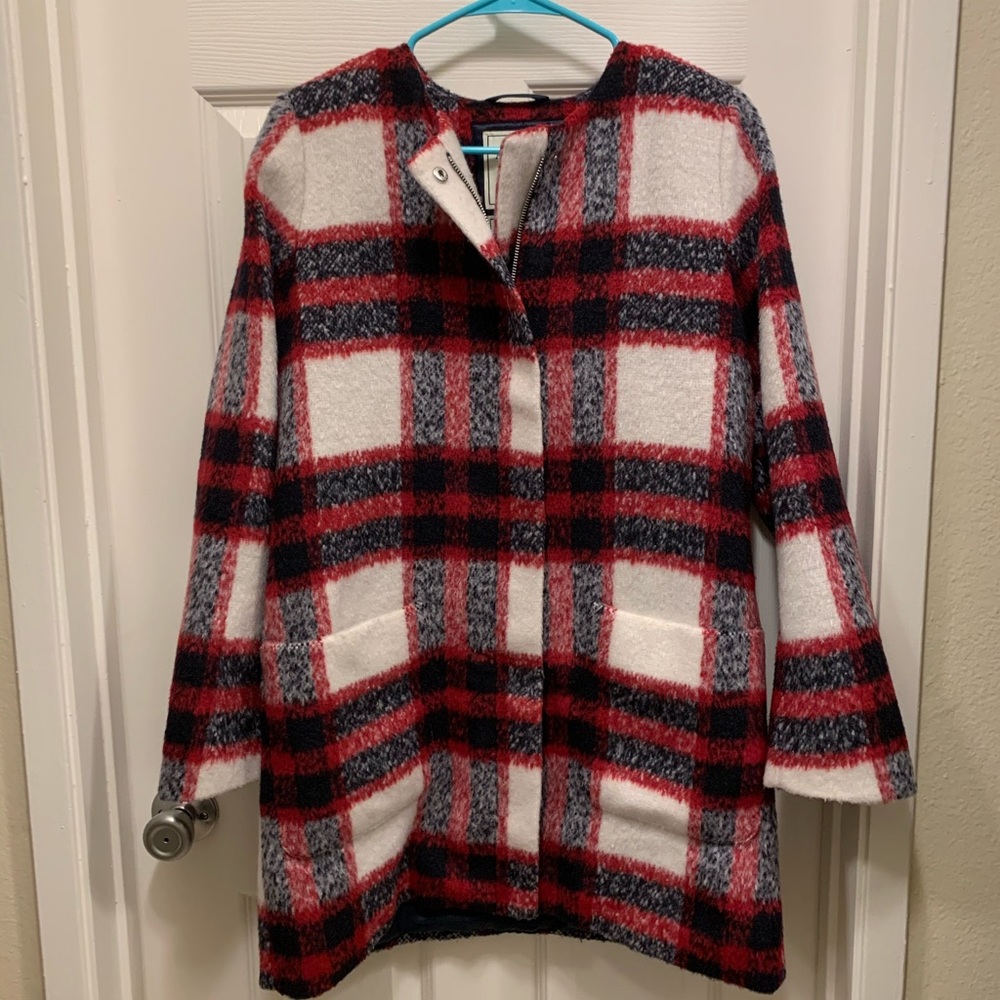 Abercrombie and Fitch Plaid Wool Coat